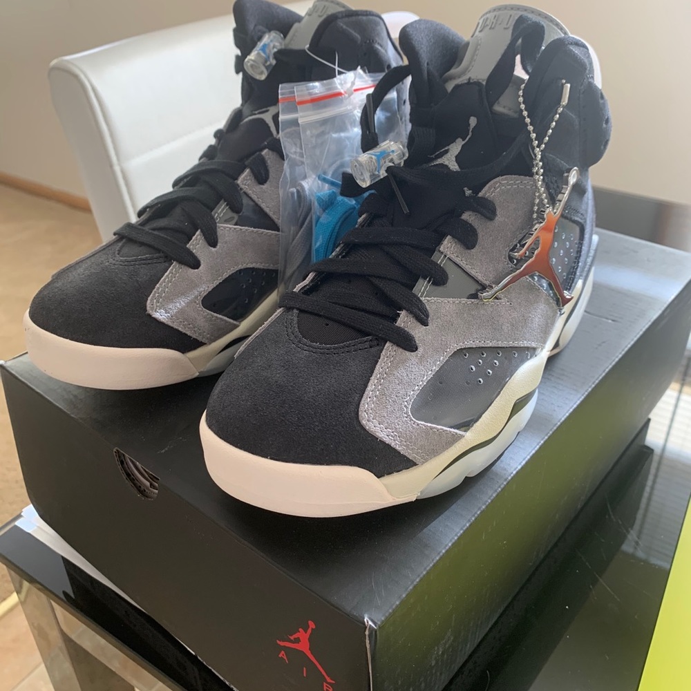 Women’s Jordan 6 retro “tech chrome “ color way